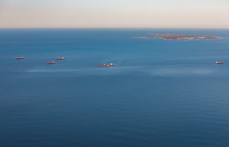 Aerial Image of ROTTNEST ISLAND FROM PORT BEACH