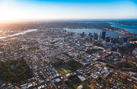 Aerial Image of PERTH SUNRISE