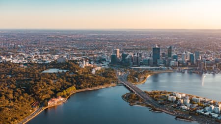 Aerial Image of PERTH SUNRISE