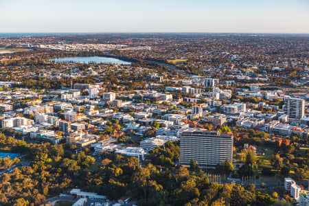 Aerial Image of WEST PERTH SUNRISE