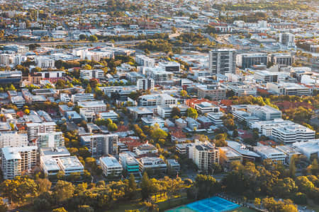 Aerial Image of WEST PERTH SUNRISE