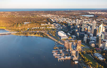 Aerial Image of PERTH SUNRISE