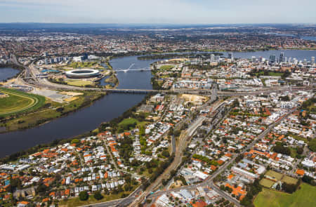 Aerial Image of EAST PERTH