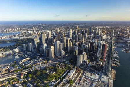 Aerial Image of SYDNEY CBD GOLDEN LIGHT