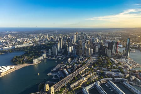 Aerial Image of SYDNEY CBD GOLDEN LIGHT