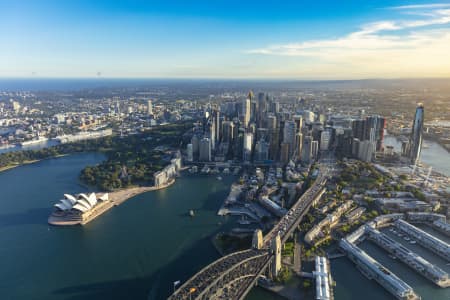 Aerial Image of SYDNEY CBD GOLDEN LIGHT