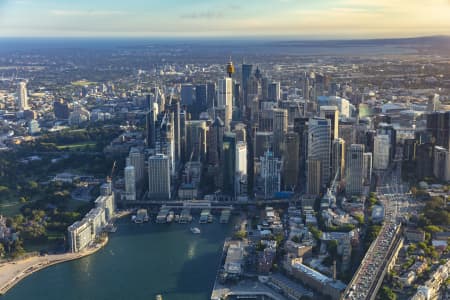 Aerial Image of SYDNEY CBD GOLDEN LIGHT