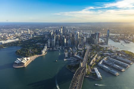 Aerial Image of SYDNEY CBD GOLDEN LIGHT