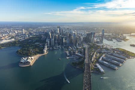 Aerial Image of SYDNEY CBD GOLDEN LIGHT