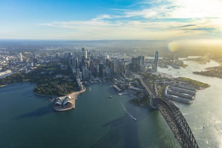 Aerial Image of SYDNEY CBD GOLDEN LIGHT