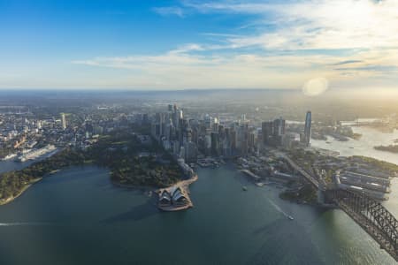 Aerial Image of SYDNEY CBD GOLDEN LIGHT