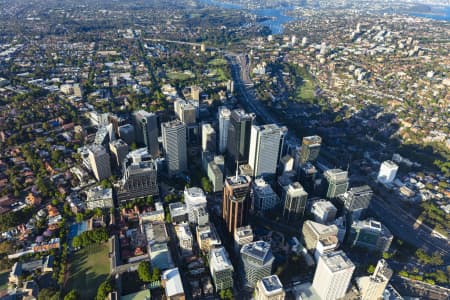 Aerial Image of NORTH SYDNEY GOLDEN LIGHT