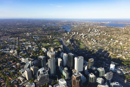 Aerial Image of NORTH SYDNEY GOLDEN LIGHT