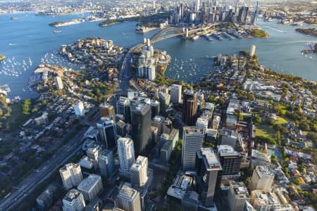 Aerial Image of NORTH SYDNEY GOLDEN LIGHT