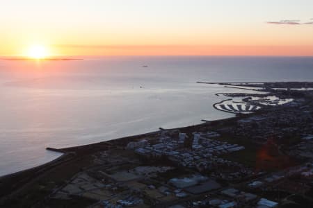 Aerial Image of NORTH COOGEE SUNSET