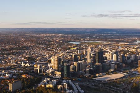 Aerial Image of PERTH SUNSET