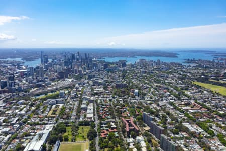 Aerial Image of REDFERN TO SYDNEY CBD