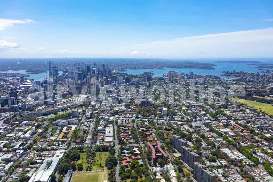 Aerial Image of Redfern to Sydney CBD