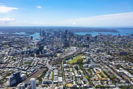 Aerial Image of REDFERN TO SYDNEY CBD