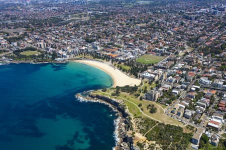 Aerial Image of COOGEE BEACH, SHOPS AND HOMES