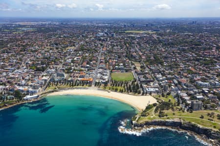 Aerial Image of COOGEE BEACH, SHOPS AND HOMES