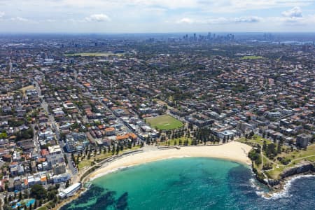 Aerial Image of COOGEE BEACH, SHOPS AND HOMES