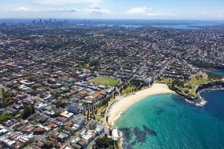Aerial Image of COOGEE BEACH, SHOPS AND HOMES