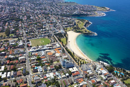 Aerial Image of COOGEE BEACH, SHOPS AND HOMES