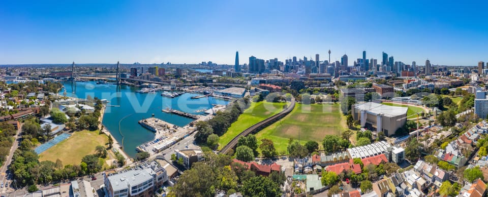Aerial Image of Wentworth Park and CBD Panoramic