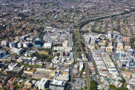 Aerial Image of BANKSTOWN CENTRAL AND CBD