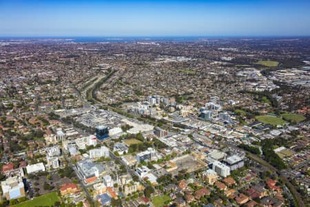 Aerial Image of BANKSTOWN CENTRAL AND CBD