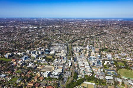 Aerial Image of BANKSTOWN CENTRAL AND CBD