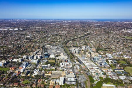 Aerial Image of BANKSTOWN CENTRAL AND CBD