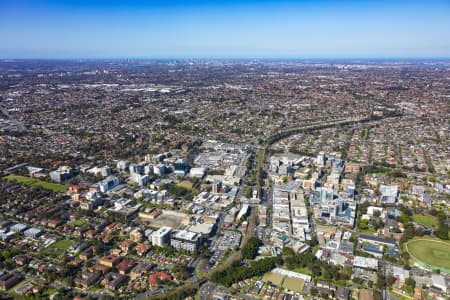 Aerial Image of BANKSTOWN CENTRAL AND CBD