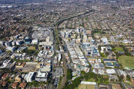 Aerial Image of BANKSTOWN CENTRAL AND CBD