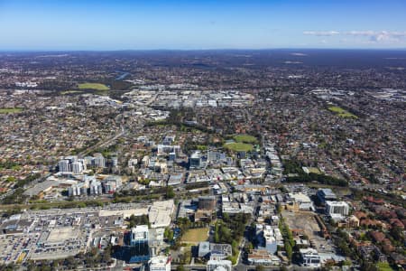 Aerial Image of BANKSTOWN CENTRAL AND CBD