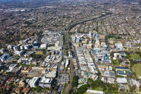 Aerial Image of BANKSTOWN CENTRAL AND CBD