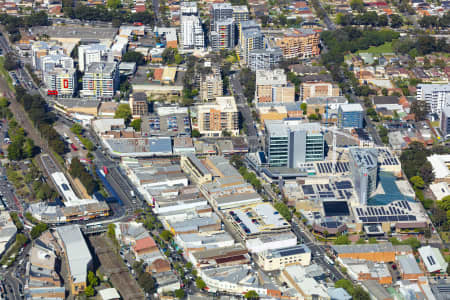 Aerial Image of BANKSTOWN CENTRAL AND CBD