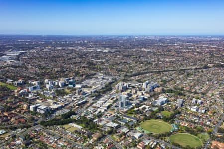 Aerial Image of BANKSTOWN CENTRAL AND CBD