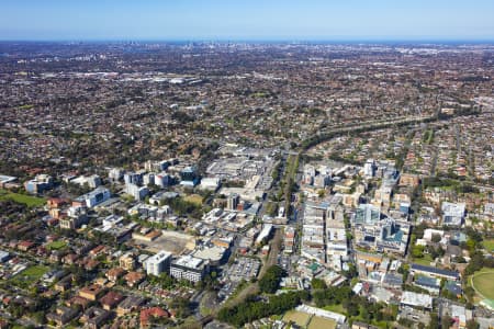 Aerial Image of BANKSTOWN CENTRAL AND CBD