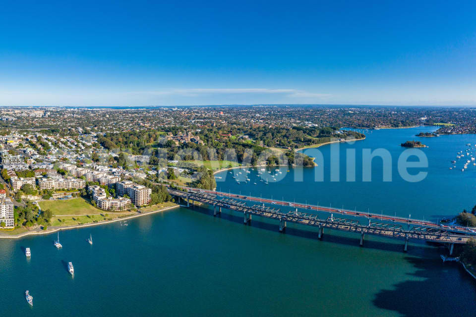 Aerial Image of Iron Cove Bridge