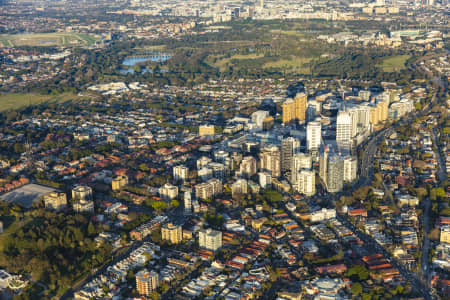 Aerial Image of BONDI JUNCTION EARLY MORNING