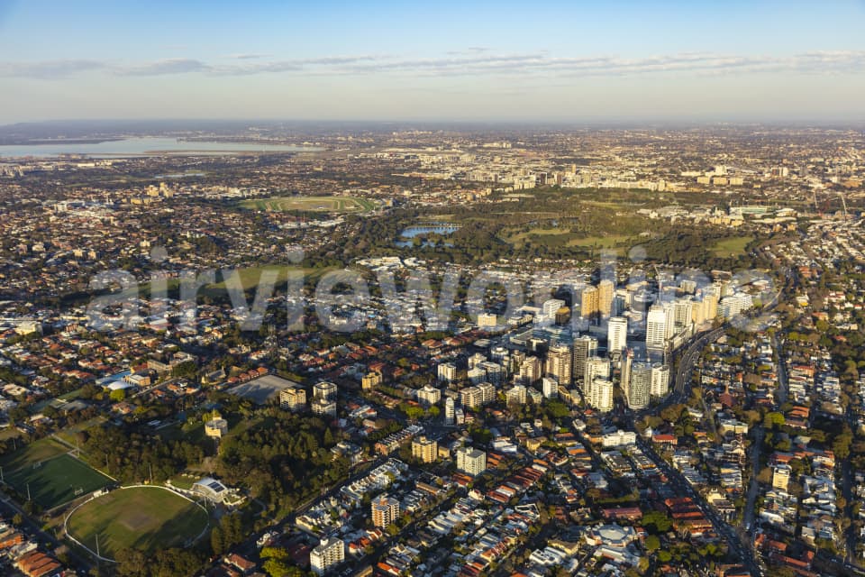 Aerial Image of Bondi Junction Early Morning