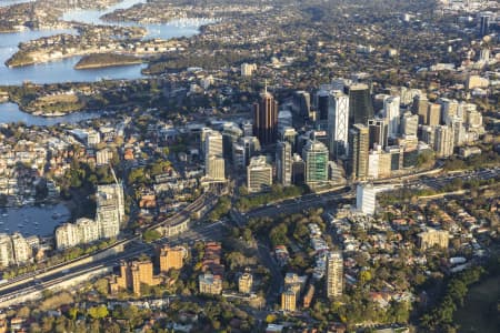 Aerial Image of NORTH SYDNEY EARLY MORNING