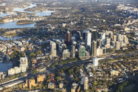 Aerial Image of NORTH SYDNEY EARLY MORNING