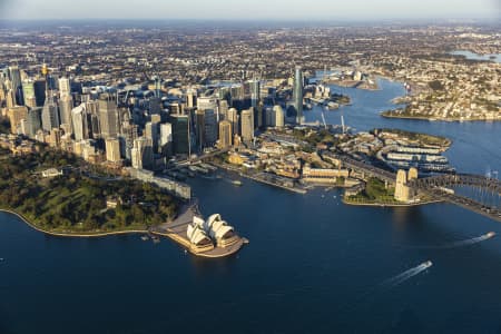 Aerial Image of SYDNEY HARBOUR BRIDGE AND OPERA HOUSE