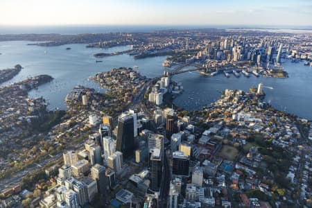 Aerial Image of NORTH SYDNEY EARLY MORNING