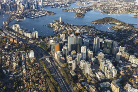 Aerial Image of NORTH SYDNEY EARLY MORNING