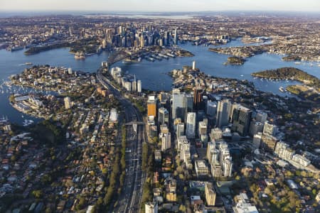 Aerial Image of NORTH SYDNEY EARLY MORNING