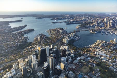 Aerial Image of NORTH SYDNEY EARLY MORNING